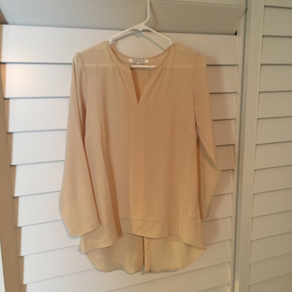 NWOT cream blouse